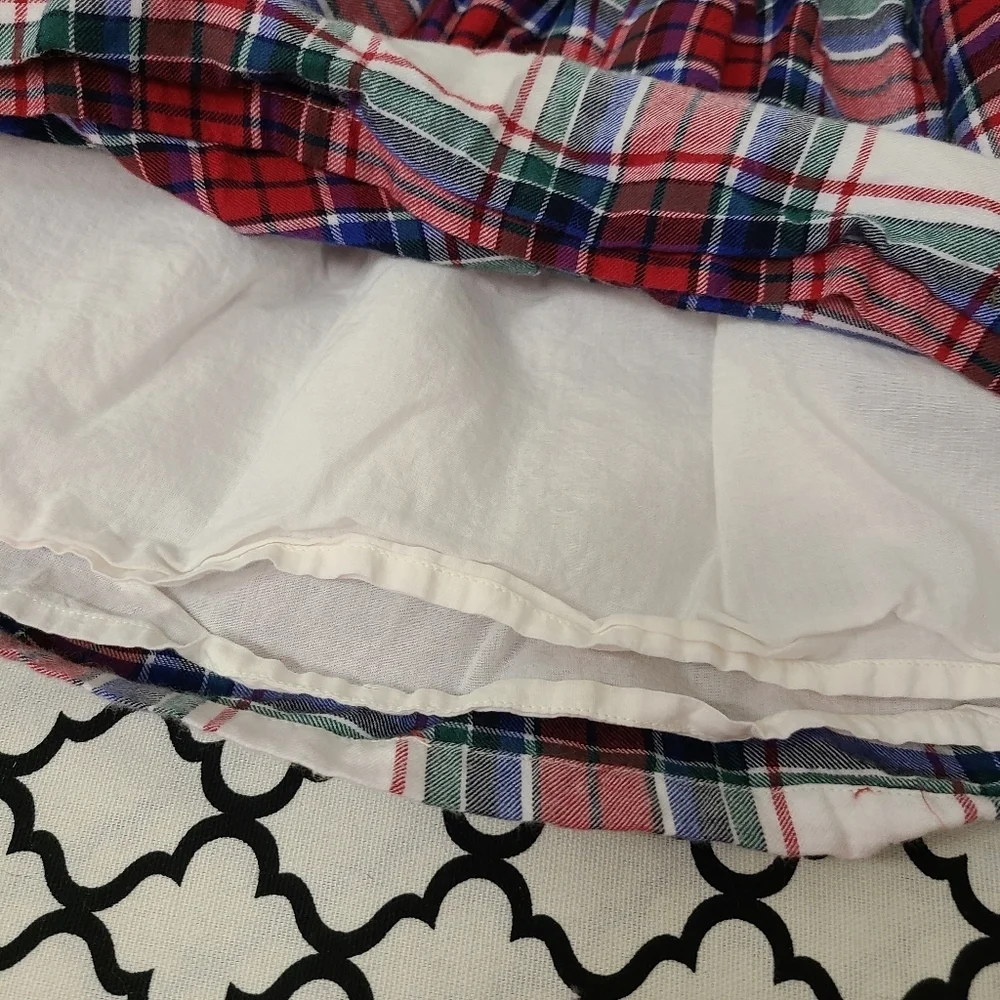 Baby Gap Cotton Plaid Long Sleeve Dress Size 12-18 Months